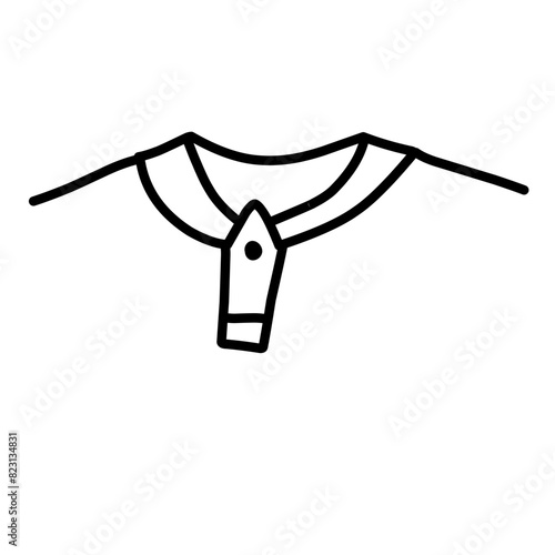 men's shirt collar icon