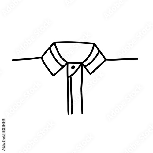 men's shirt collar icon