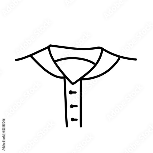 men's shirt collar icon