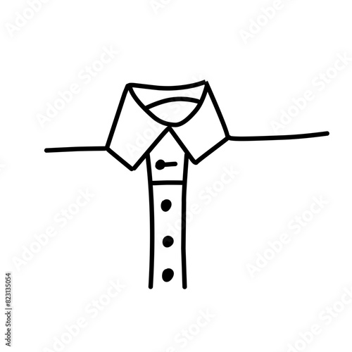 men's shirt collar icon