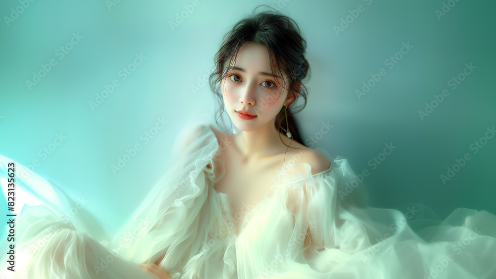 美しい かわいい 女性モデルのビューティーポートレート 美しい かわいい 女性モデルのビューティーポートレート