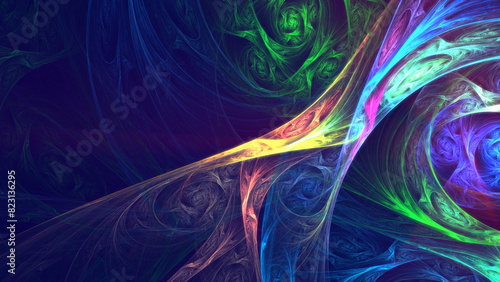 background abstract color mosaic fractal illustration