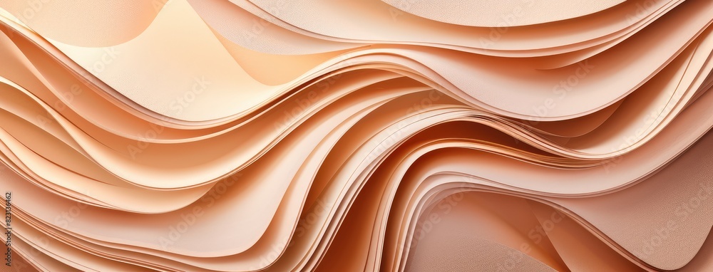 Obraz premium Elegant Abstract Creamy Wave Patterns Design