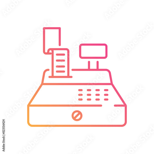 Cashier Machine vector icon