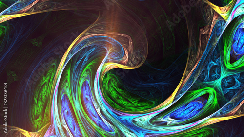 background abstract color mosaic fractal illustration