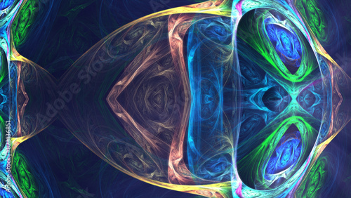 background abstract color mosaic fractal illustration