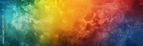 Colorful Gradient Background with Rainbow Colors and Grain Texture