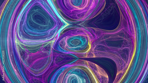 background abstract color mosaic fractal illustration