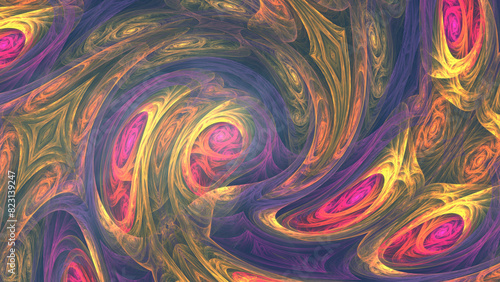 background abstract color mosaic fractal illustration