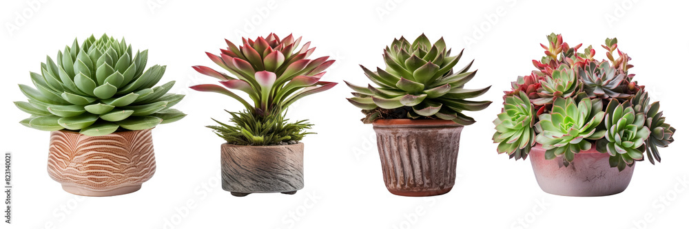 Houseleek png element set on transparent background Houseleek png element set on transparent background