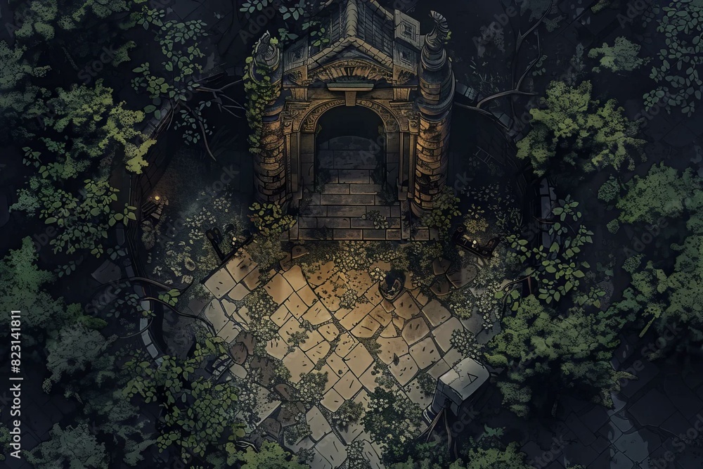 DnD Battlemap Battlemap - Subterranean Entrance. Limited space for confrontation. DnD Battlemap Battlemap - Subterranean Entrance. Limited space for confrontation.