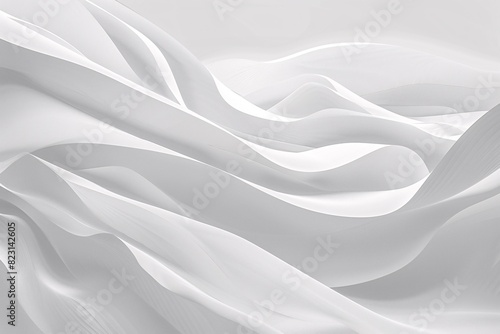 a white fabric with wavy folds
