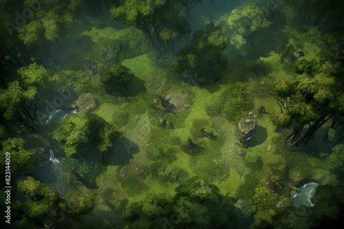 DnD Battlemap Dynamic forest battlemap.