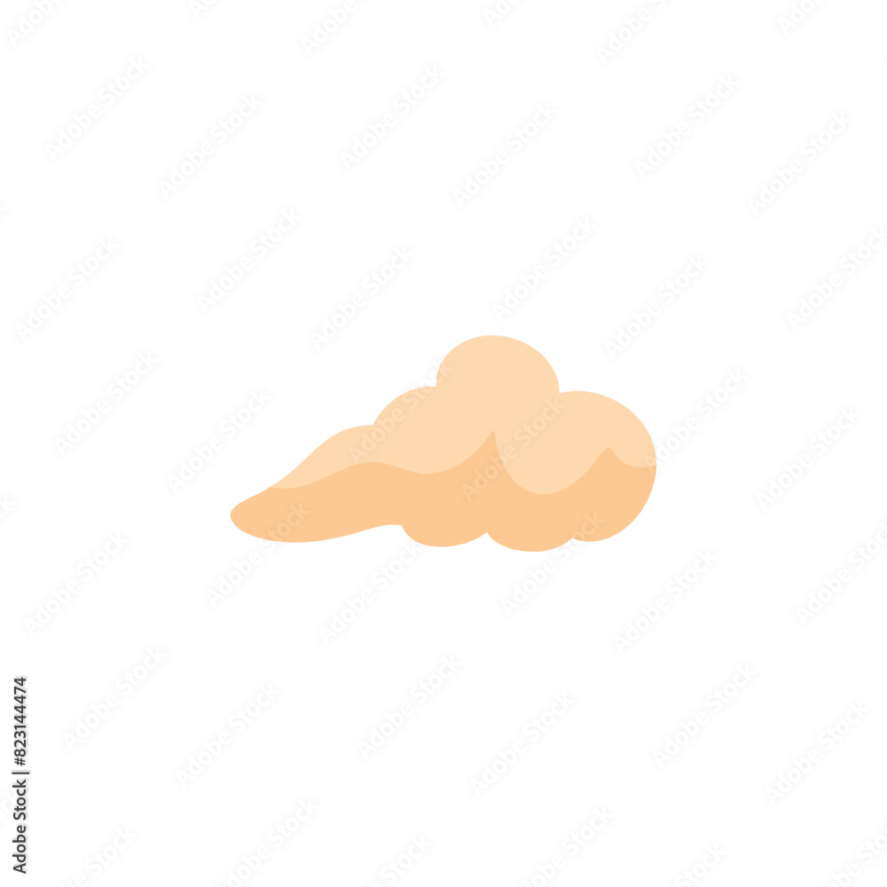 Cartoon clouds for eid al adha celebration 