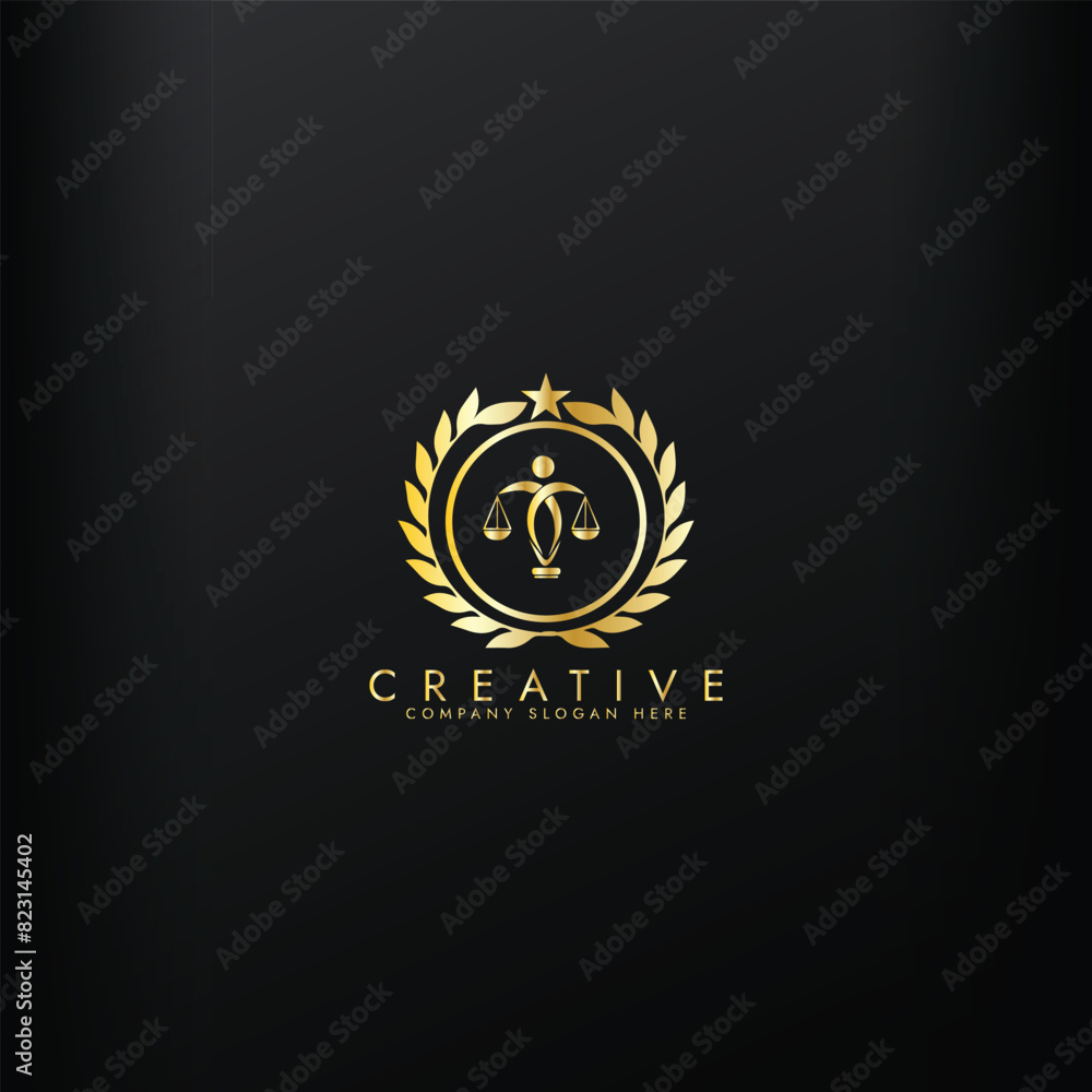 Fototapeta premium Revolution justice logo concept, Law firm logo design, Lawyer logo vector template