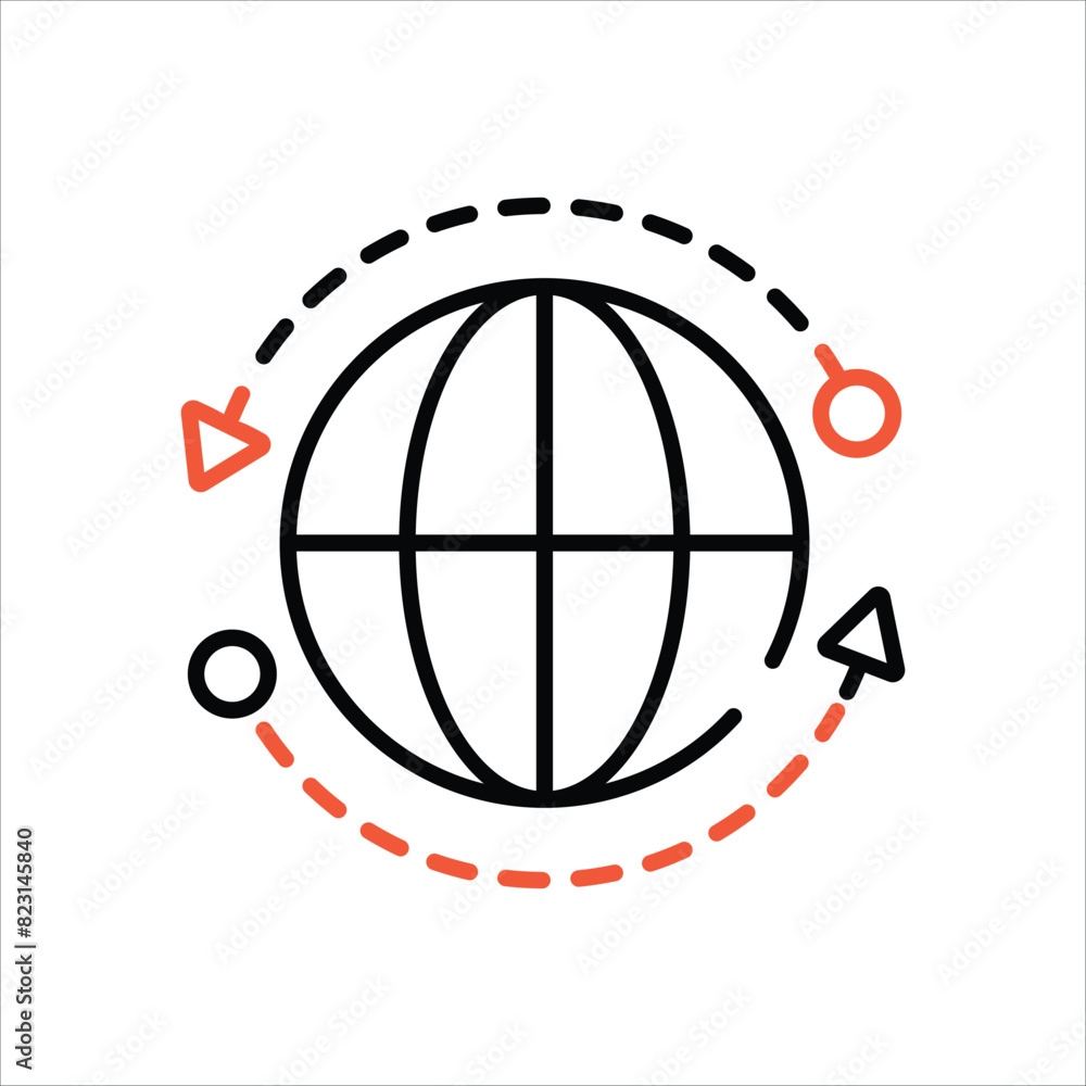 Rotational Motion Icon editable stock vector icon Rotational Motion Icon editable stock vector icon
