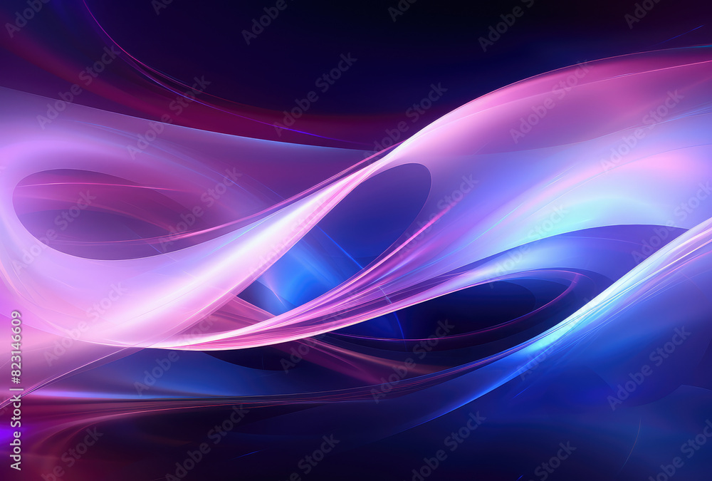 Obraz premium Mesmerizing Abstract Light Waves Design