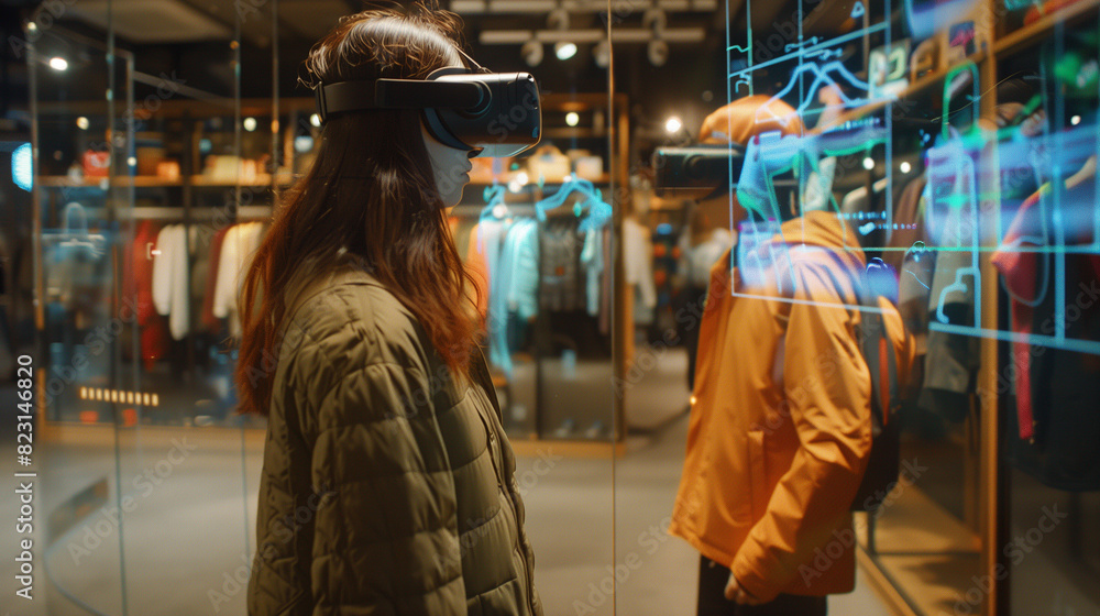 Fototapeta premium Augmented Reality Shopping: Revolutionizing Retail Experiences