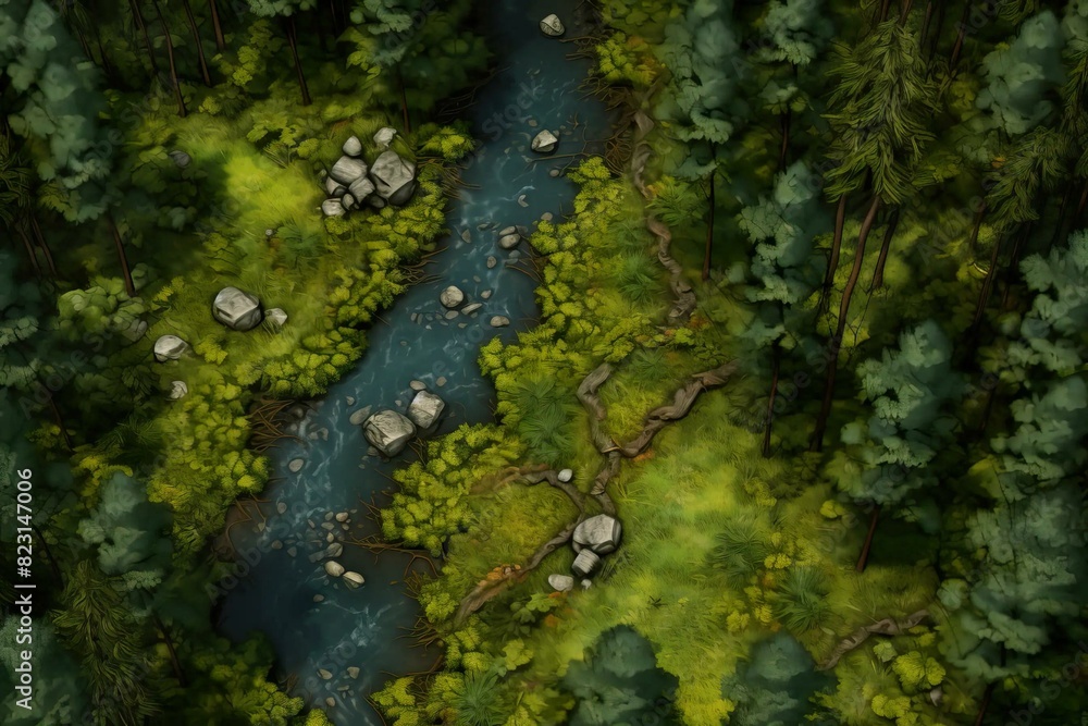 DnD Battlemap Forest battlemap dense woods. DnD Battlemap Forest battlemap dense woods.