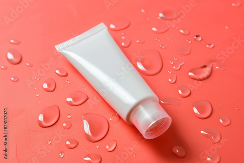 white cosmetic tube 