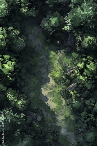 DnD Battlemap Forest of the Ethereal Echoes. Apr  s plusieurs corrections  voici une version r  sum  e du texte    Somewhere deep in the forest  mysterious echoes linger. 