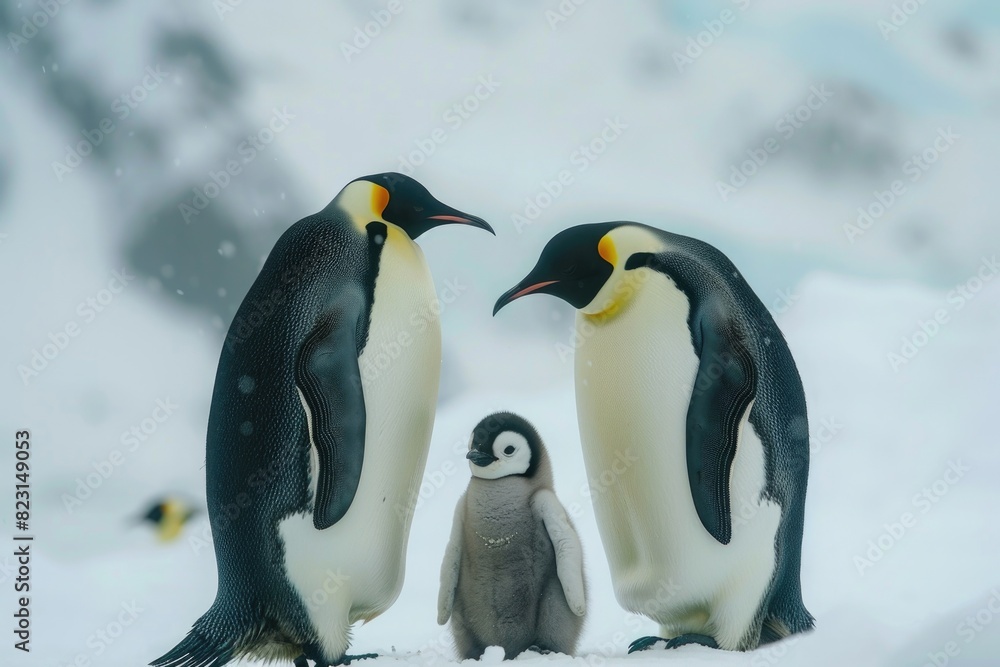 Fototapeta premium The Emperor Penguins of Antarctica