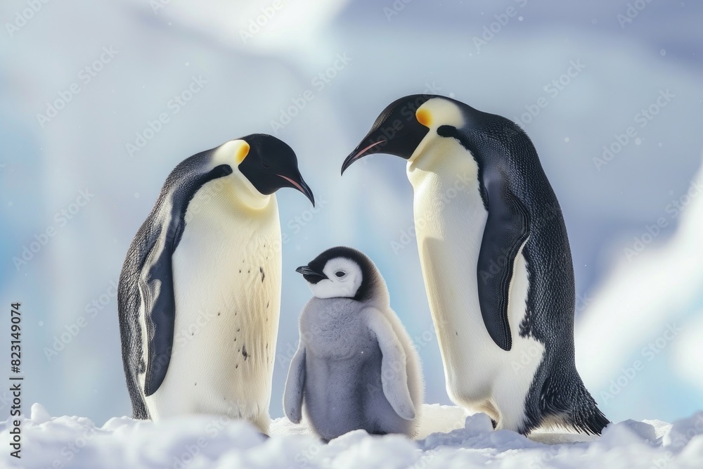 Fototapeta premium The Emperor Penguins of Antarctica
