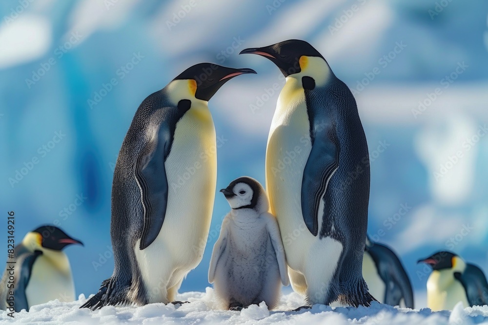 Fototapeta premium The Emperor Penguins of Antarctica