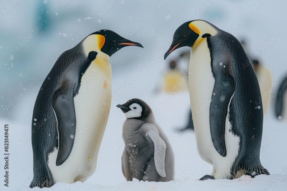 Fototapeta premium The Emperor Penguins of Antarctica