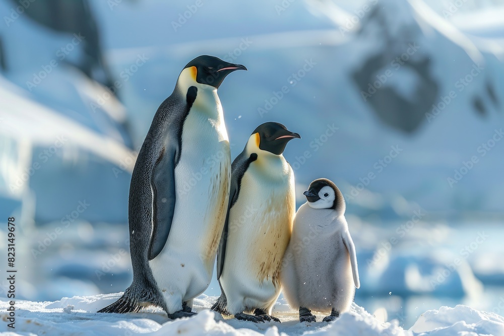 Fototapeta premium The Emperor Penguins of Antarctica
