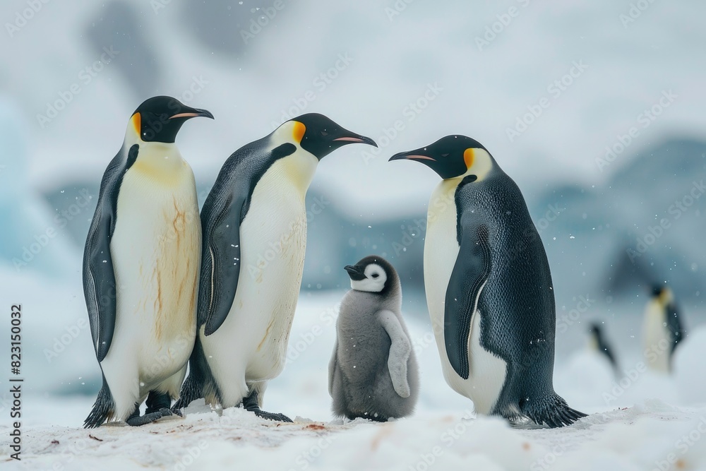 Fototapeta premium The Emperor Penguins of Antarctica
