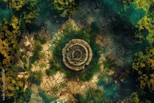 DnD Battlemap Lizardfolk Tribe Battlemap - Detailed fantasy battlemap with lizardfolk tribe settlement.