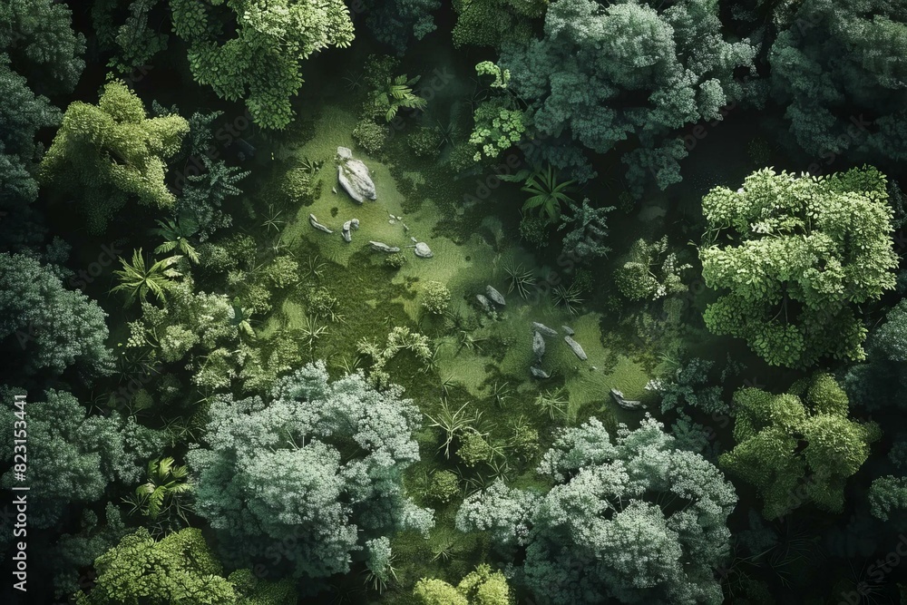 DnD Battlemap Phantom Woods Battle Map style. DnD Battlemap Phantom Woods Battle Map style.