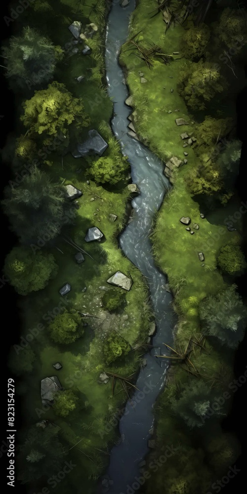 DnD Battlemap Sacred Grove - A Peaceful Clearing.