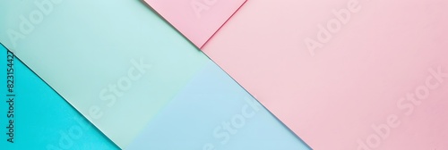 Colorful Pastel Background with Pink, Blue, and Mint Paper Textures