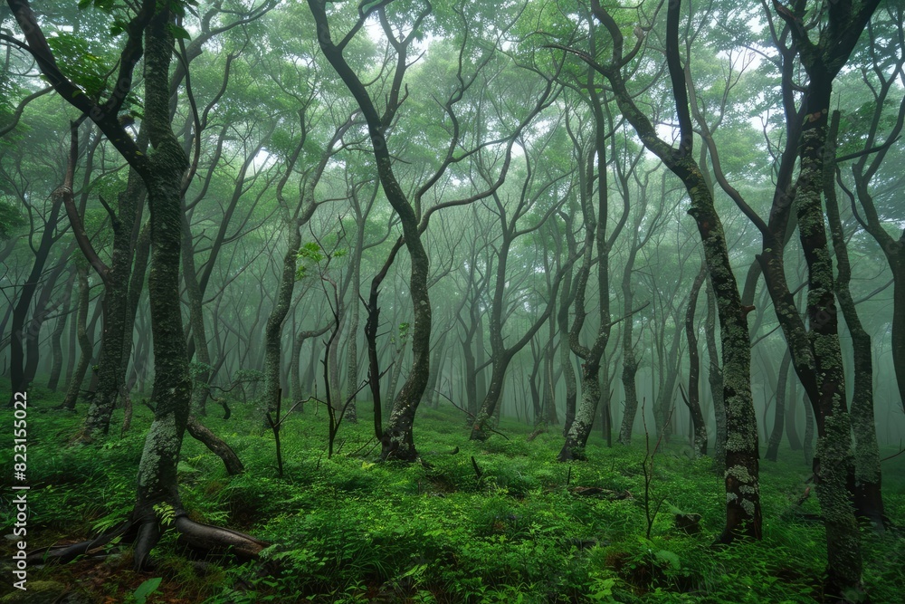 Discovering the Mystique of an Enigmatic Foggy Forest