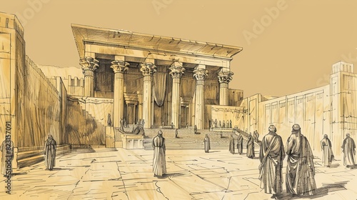 Daniel’s Intercessory Prayer for His People - Biblical Watercolor Art