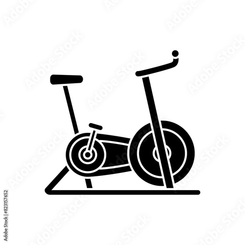 Exercise Bike icon vector. Training apparatus illustration sign. Gym symbol or logo.