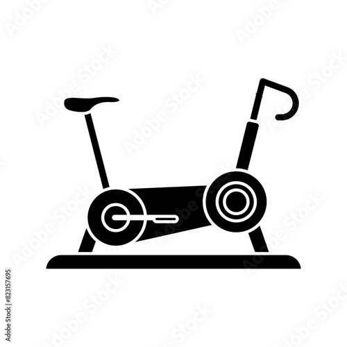 Exercise Bike icon vector. Training apparatus illustration sign. Gym symbol or logo.