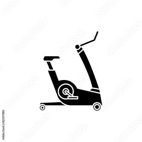 Exercise Bike icon vector. Training apparatus illustration sign. Gym symbol or logo.
