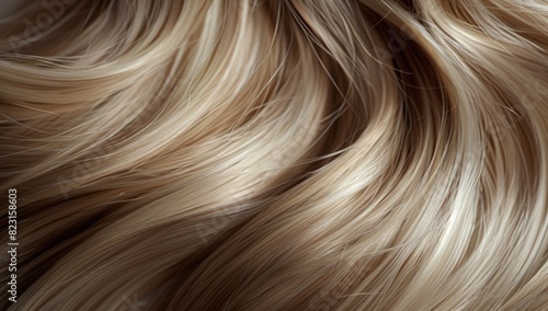 Close-Up of Blonde Hair Strand