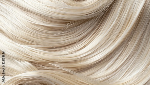 Close-Up of Blonde Hair Strand