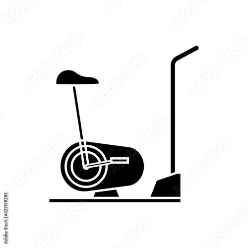 Exercise Bike icon vector. Training apparatus illustration sign. Gym symbol or logo.