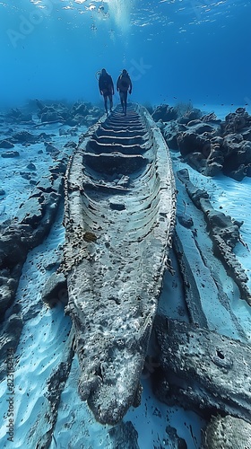 Bimini's Underwater Secrets French Scholars Explore Bahamas' Submerged Ruins Speculating on the Role of Bimini Road in Prehistoric Seafaring and Civilization photo