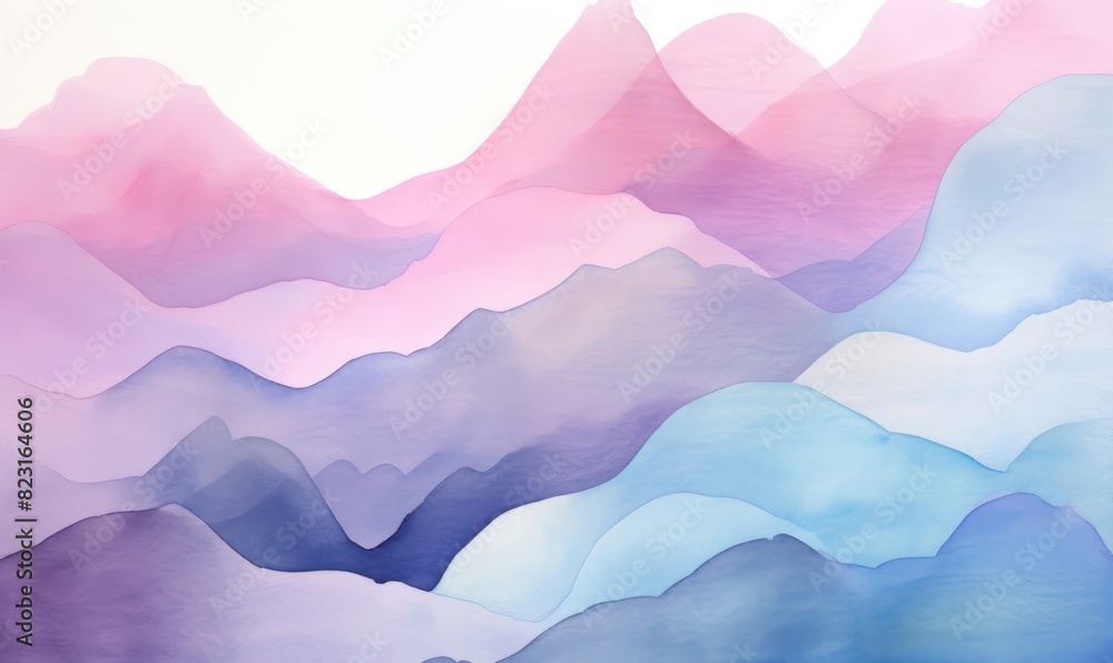 Colorful Pastel watercolor brush stokes background.