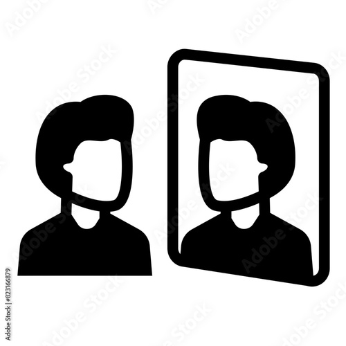 reflection glyph icon
