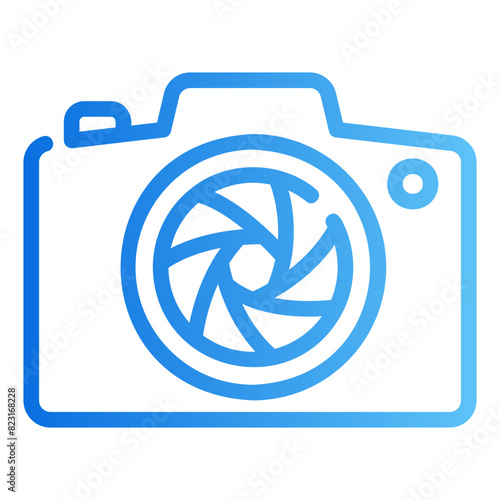 diaphragm gradient icon