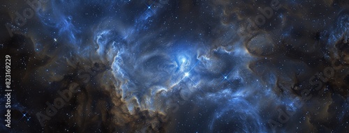 Mystical Nebula Illuminated by Distant Stars