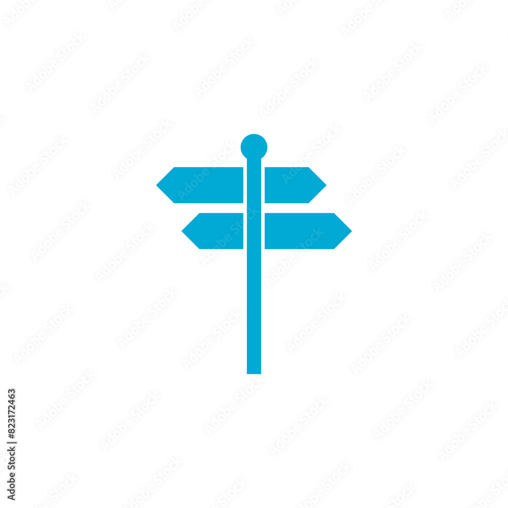 Signpost icon isolated on transparent background Signpost icon isolated on transparent background