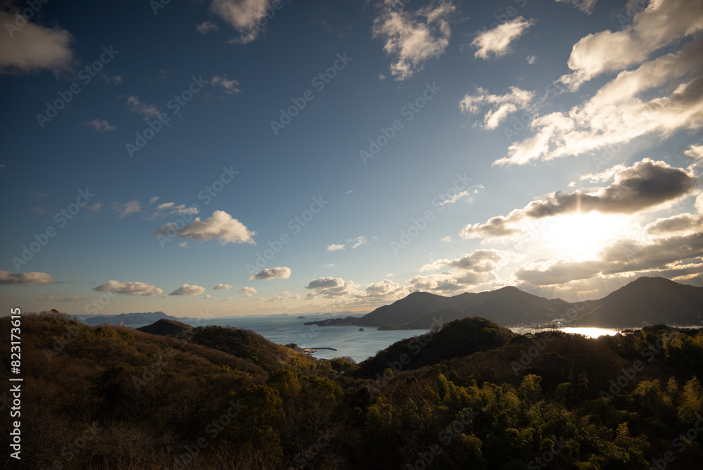 瀬戸内海の朝焼け 瀬戸内海の朝焼け